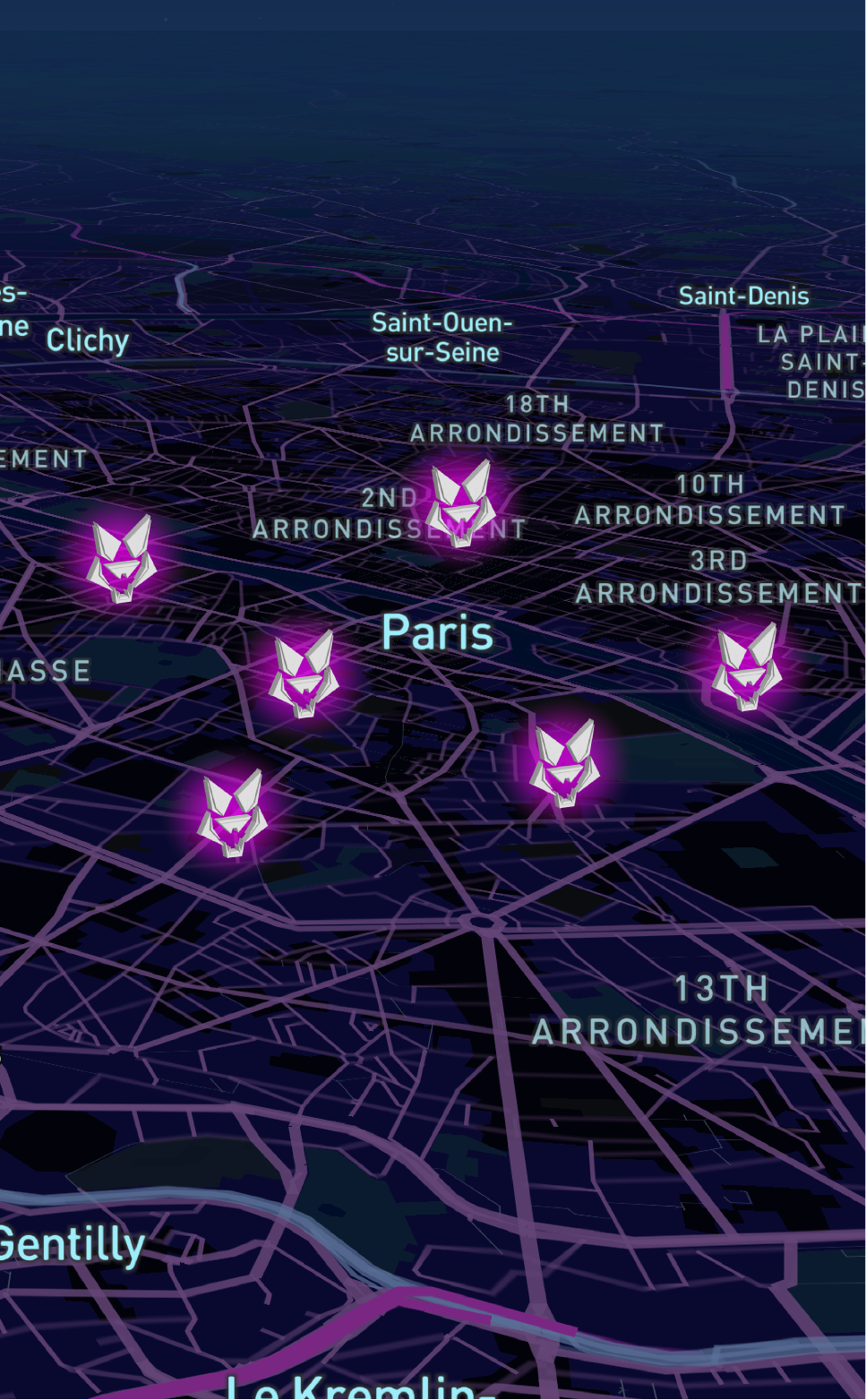 L'application ONIGHT et sa carte des soirées